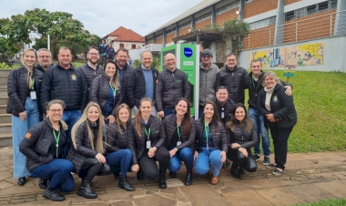 Sicredi Noroeste RS/MG instala bebedouros em cidades da região