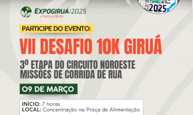 VII Desafio 10K Giruá: Corrida Leva Energia Esportiva à ExpoGiruá 2025