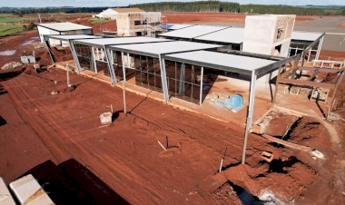 Obras do novo Aeroporto de Santa Rosa seguem em diferentes frentes