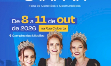 Promove Campina 2026 terá quatro dias de feira, negócios e shows gratuitos em Campina das Missões