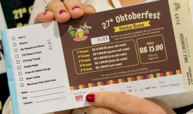 Rifa Solidária da 27ª Oktoberfest de Santa Rosa une premiação e apoio à entidades