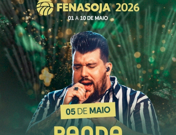 Revelação do sertanejo, cantor Panda é atração da Fenasoja no dia 5 de maio