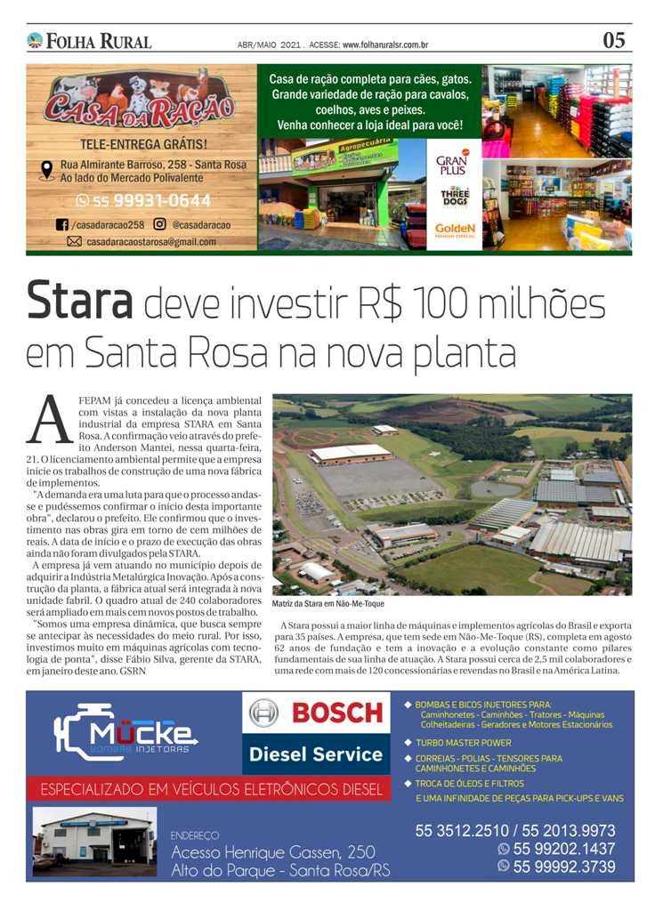 Folha Rural circulando em mais de 30 municípios da região