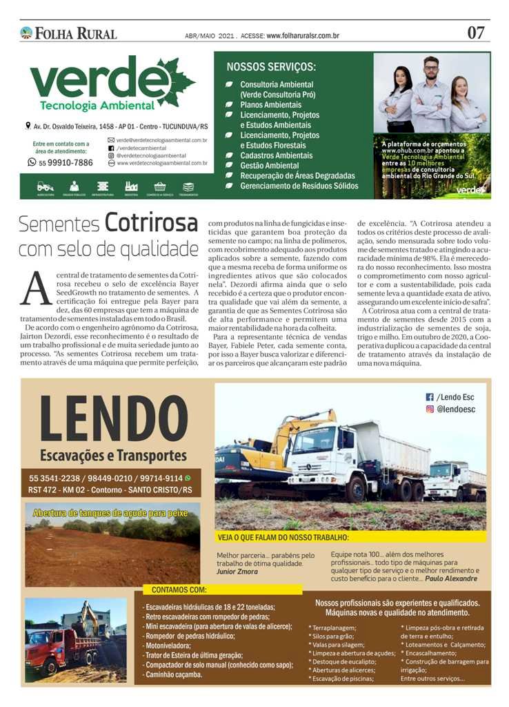 Folha Rural circulando em mais de 30 municípios da região