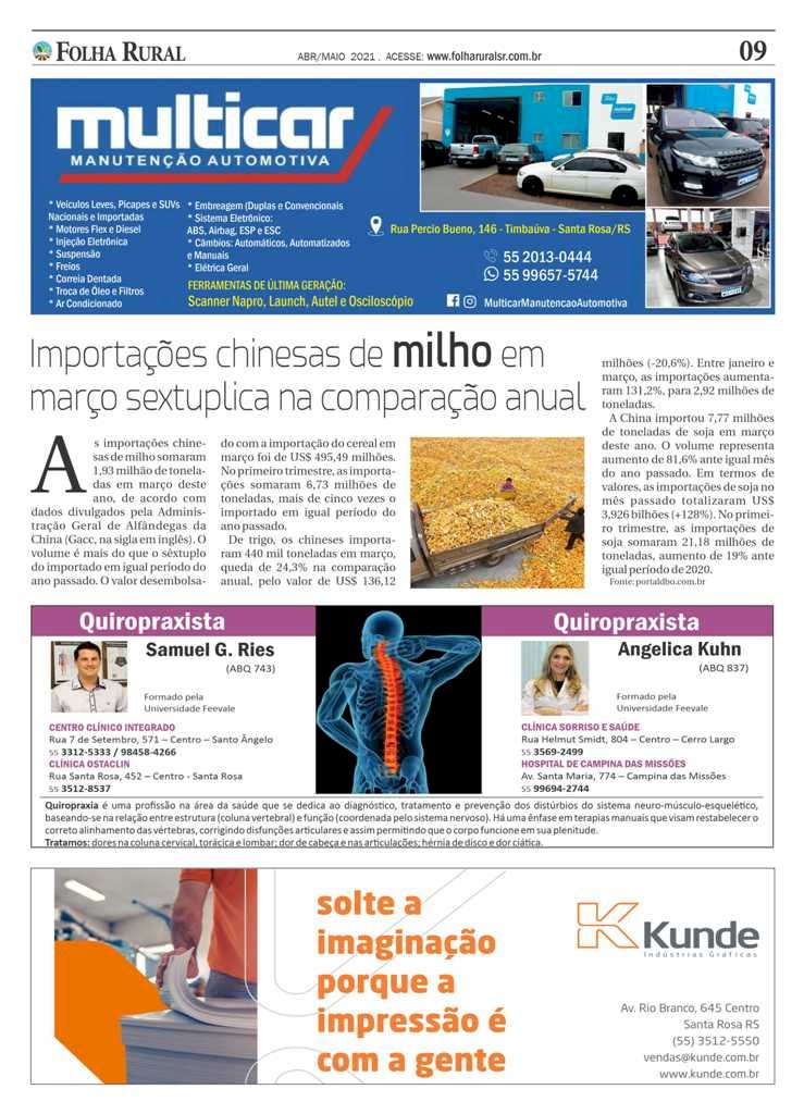 Folha Rural circulando em mais de 30 municípios da região