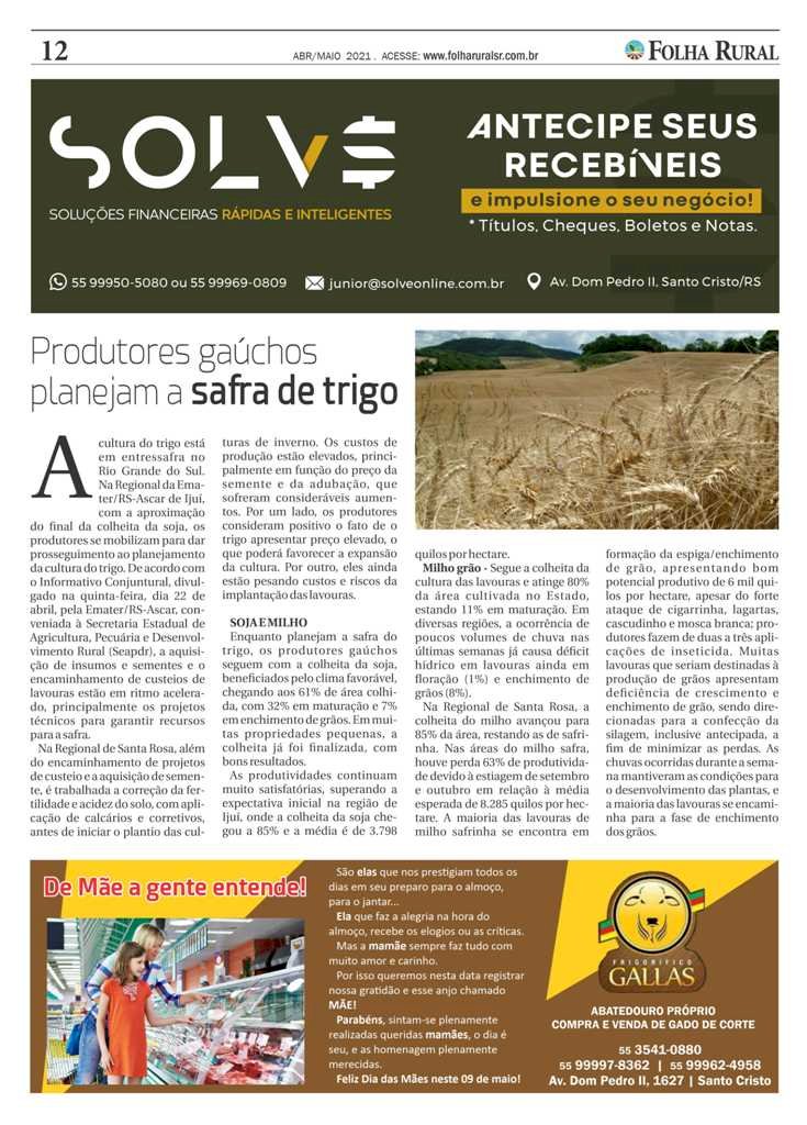 Folha Rural circulando em mais de 30 municípios da região