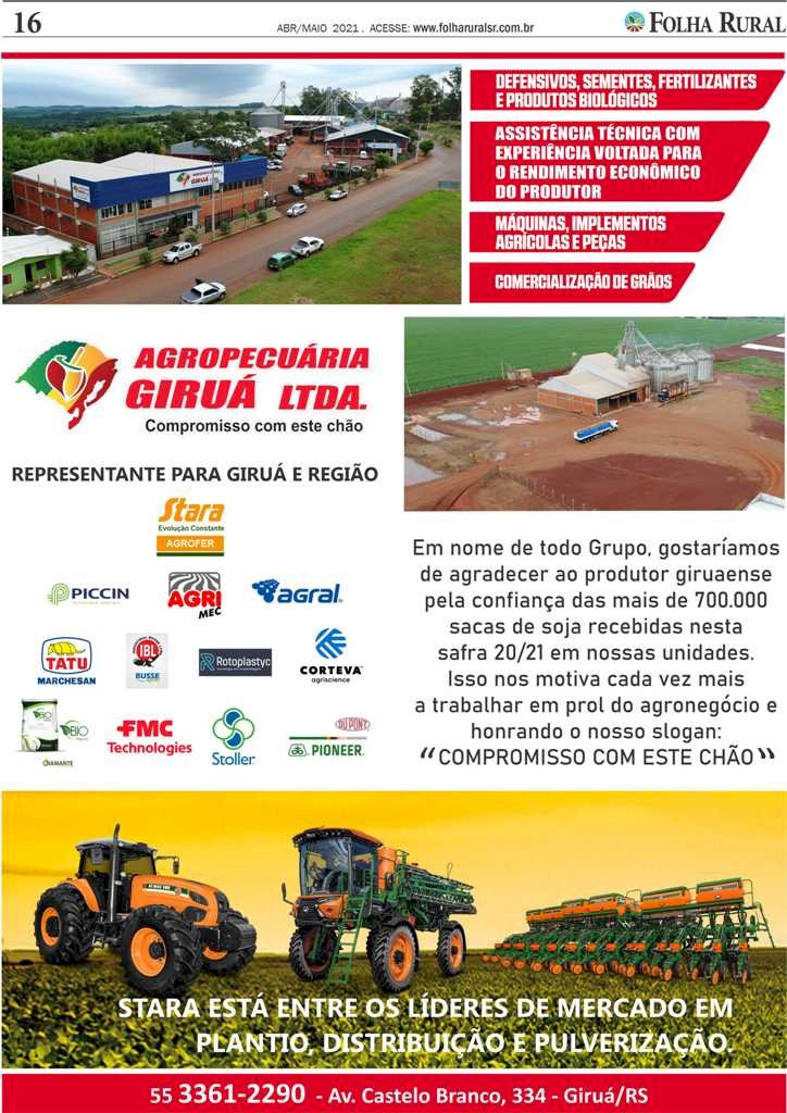 Folha Rural circulando em mais de 30 municípios da região