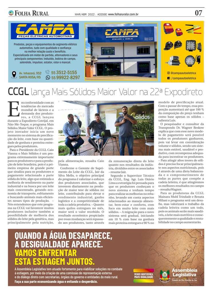 Folha Rural está circulando com a edição de Março na região