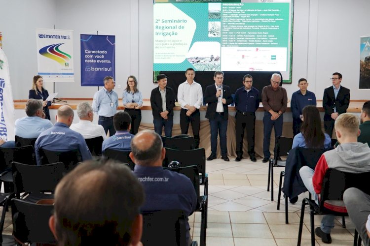 Seminário de Irrigação: Manejo de água e solos para produção de alimentos recebem evidência na região de Santa Rosa