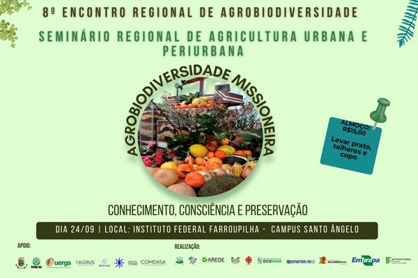 Santo Ângelo recebe Encontro Regional de Agrobiodiversidade