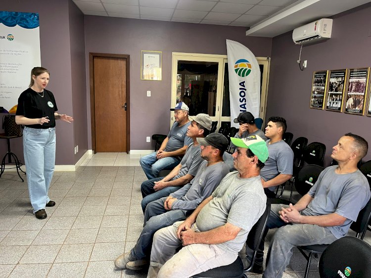 Fenasoja orienta responsáveis por melhorias no Parque de Exposições sobre segurança do trabalho