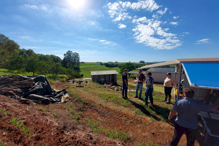 Primeira aplicação de defensivos com drone em pomar de citros é realizada em Porto Mauá